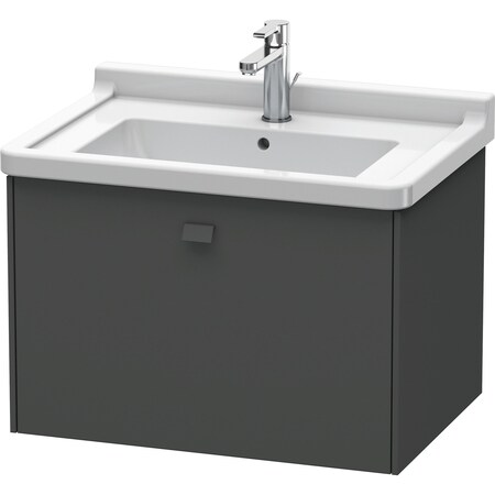 Brioso Wall-Mounted Vanity Unit Graphite Matt